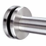 Pivoting Glass Handrail Bracket — Satin silver appearance concept — SSR-090