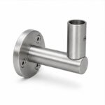 Upright Socket Wall Handrail Bracket — Reference silver appearance