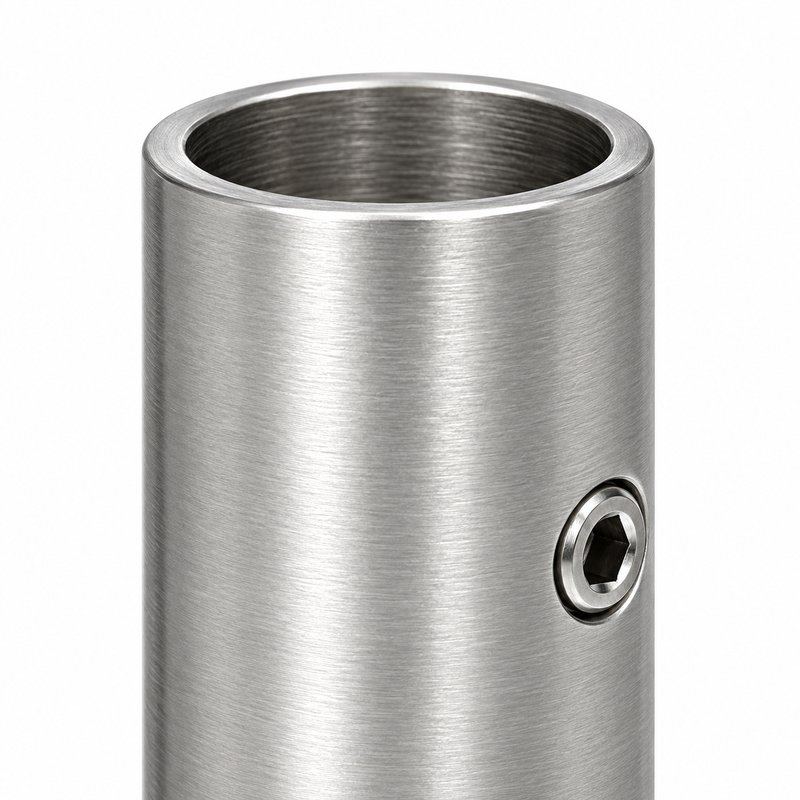 Upright Socket Wall Handrail Bracket — Satin silver appearance concept
