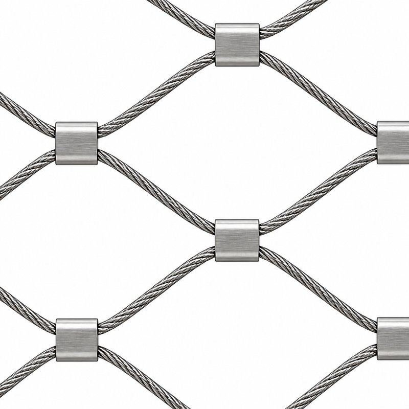Compact Diamond Mesh Frame — Fine brushed silver appearance