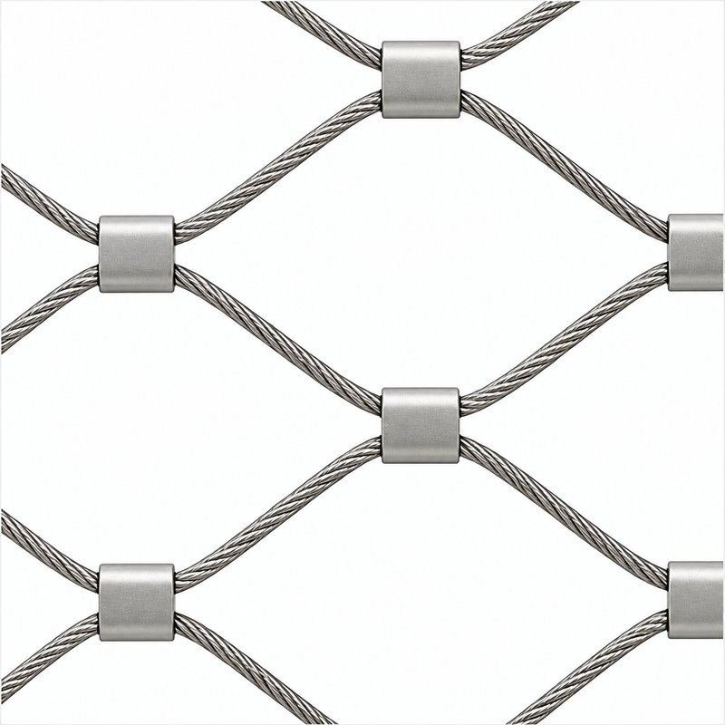 Compact Diamond Mesh Frame — Matte silver appearance