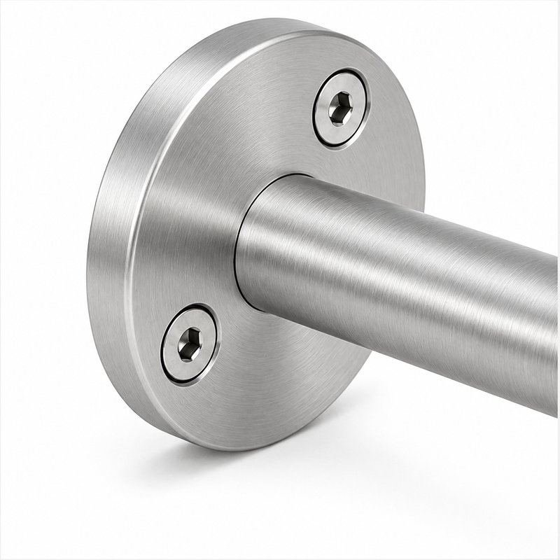 Dual Cable Trellis Support — Fine brushed silver appearance