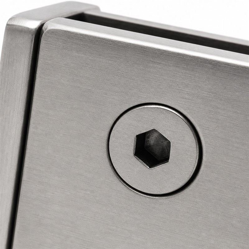 Flanged D-shaped Glass Clamp