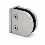 Flanged D-shaped Glass Clamp