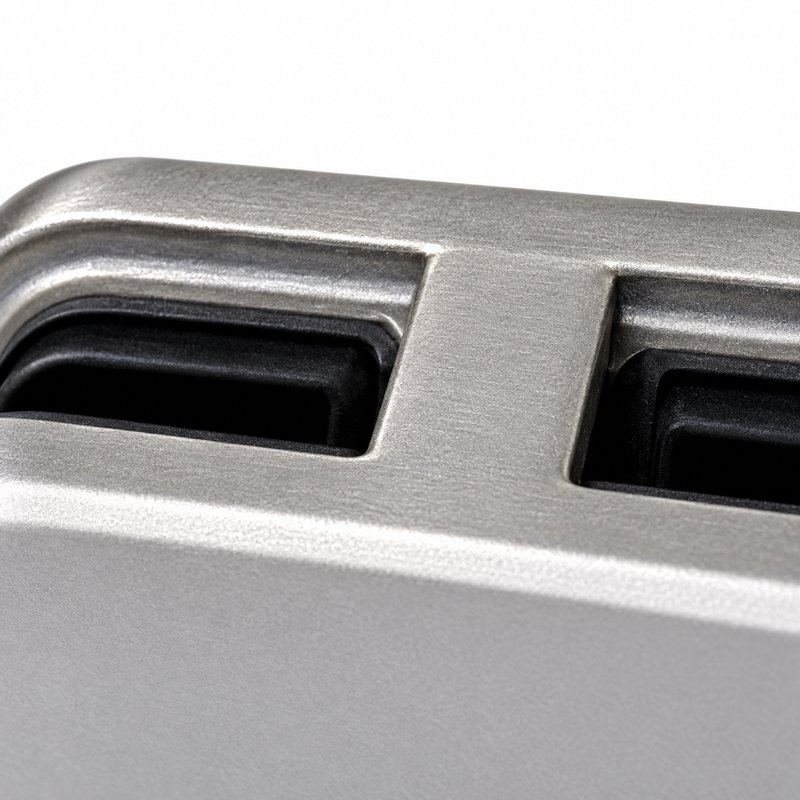Matte Silver Inline Glass-to-glass Connector Clamp