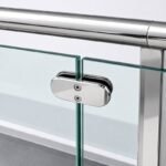 Reflective Silver Inline Glass-to-glass Connector Clamp