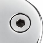 Reflective Silver Inline Glass-to-glass Connector Clamp