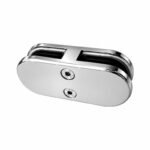 Reflective Silver Inline Glass-to-glass Connector Clamp