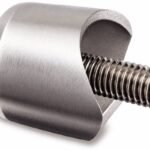 Matte Silver Open-saddle Glass Mounting Adapter