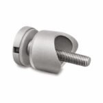 Matte Silver Open-saddle Glass Mounting Adapter