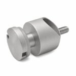 Matte Silver Open-saddle Glass Mounting Adapter