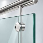 Reflective Silver Open-saddle Glass Mounting Adapter