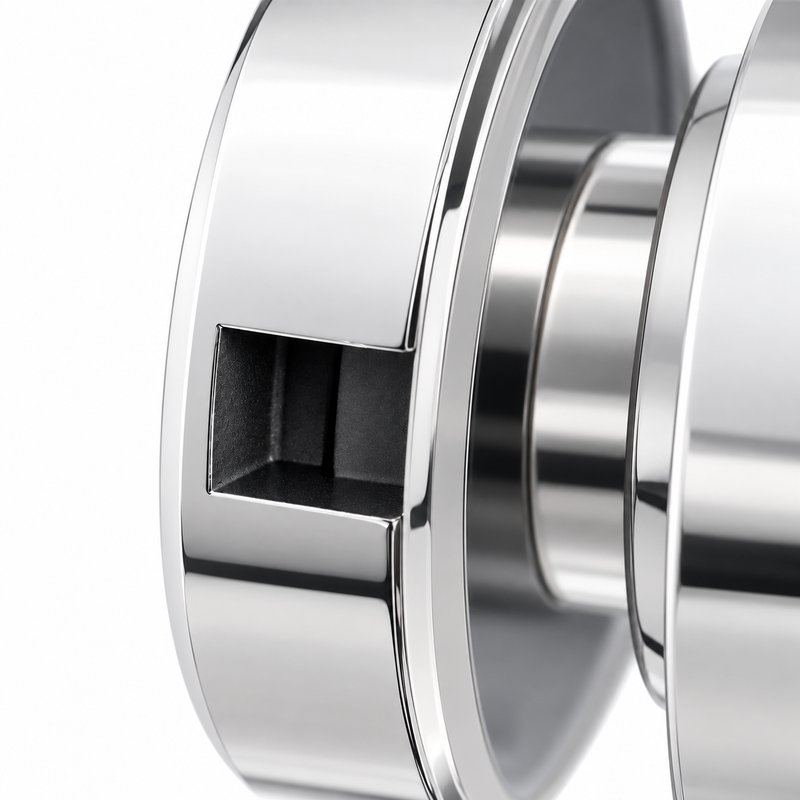 Reflective Silver Open-saddle Glass Mounting Adapter