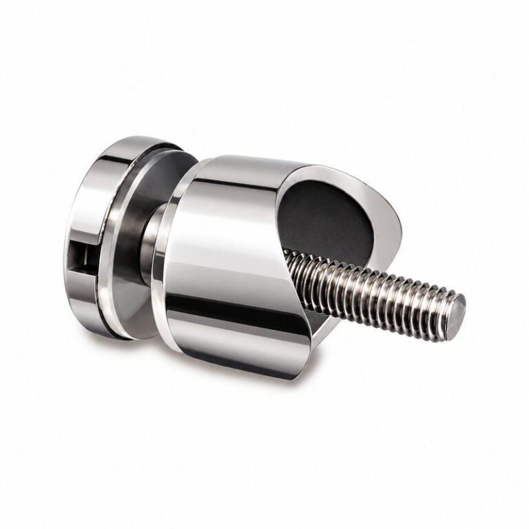 Reflective Silver Open-saddle Glass Mounting Adapter