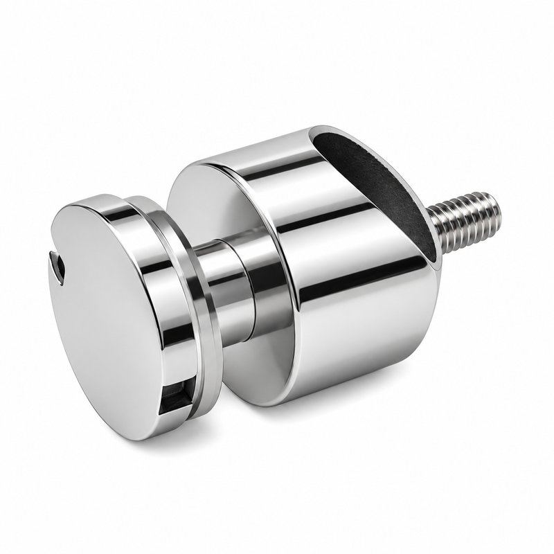 Reflective Silver Open-saddle Glass Mounting Adapter