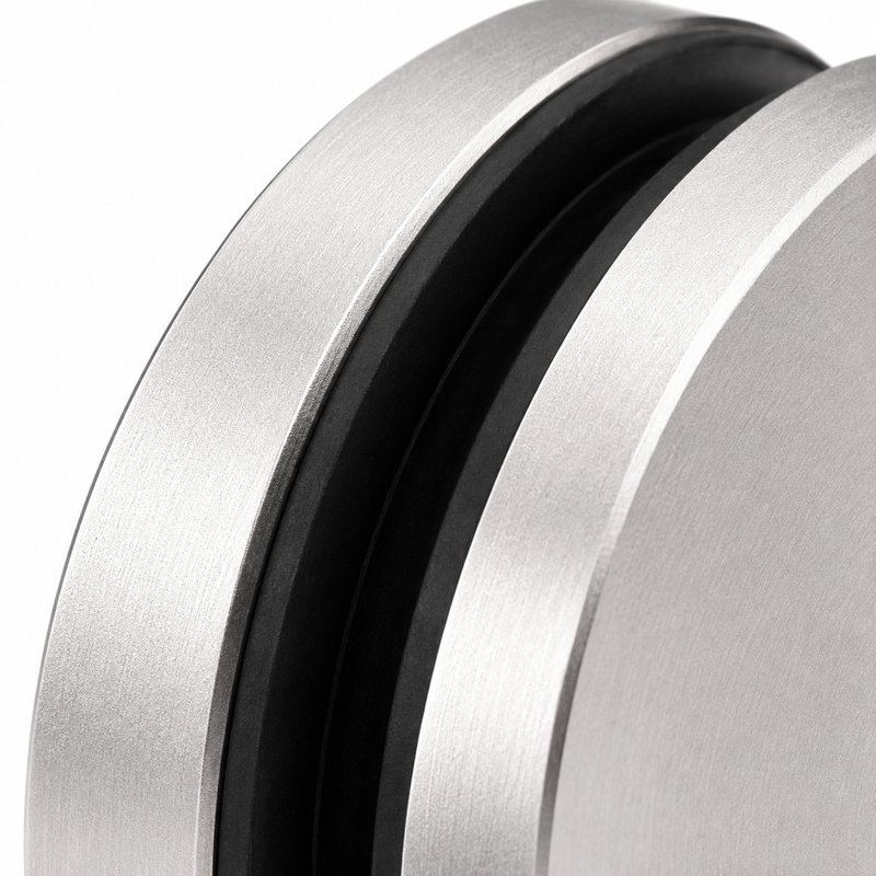 Matte Silver Threaded Glass Standoff Cap