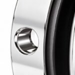 Reflective Silver Round-cap Glass Standoff with Threaded Stud