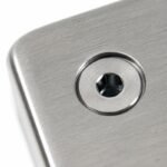 Square Glass Clamp with Vertical Face Screws