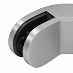 Matte Silver Right-angle Glass-to-glass Corner Clamp