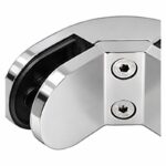 Reflective Silver Right-angle Glass-to-glass Corner Clamp