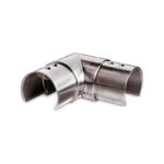 Horizontal Corner Connector for Round Slotted Handrail