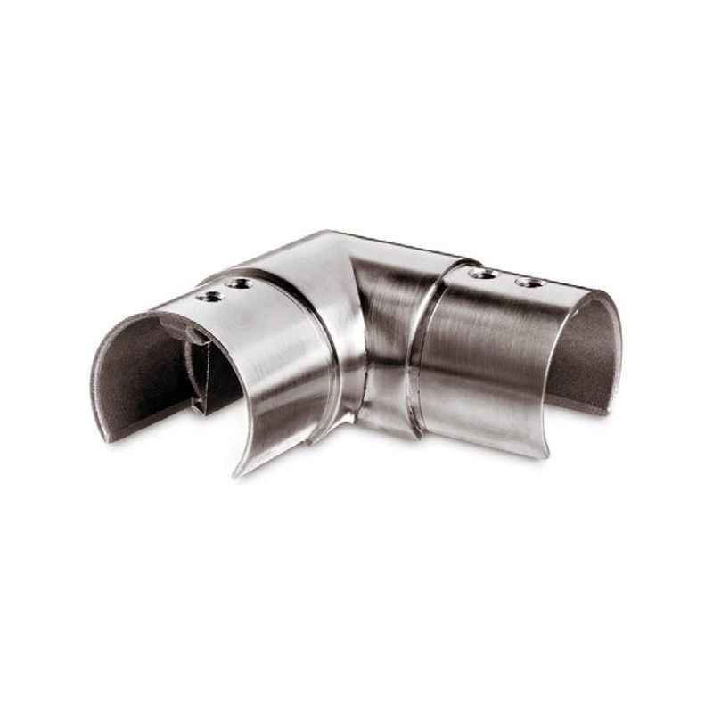 Horizontal Corner Connector for Round Slotted Handrail
