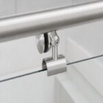 Pivoting Glass-mounted Handrail Saddle Bracket