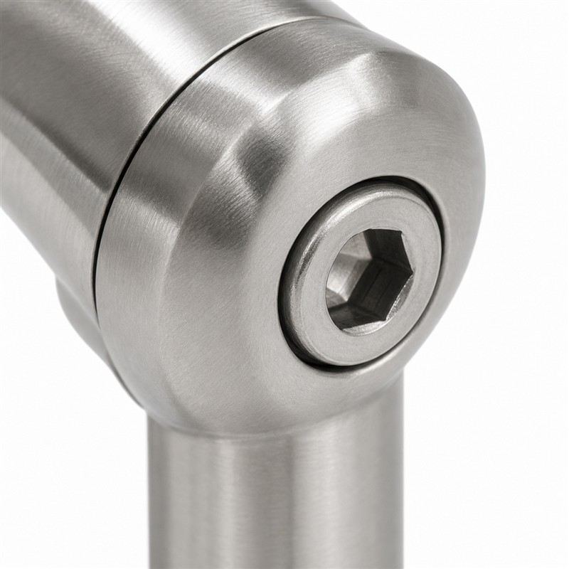 Pivoting Glass-mounted Handrail Saddle Bracket