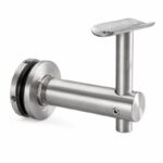 Straight-arm Glass-mounted Handrail Bracket