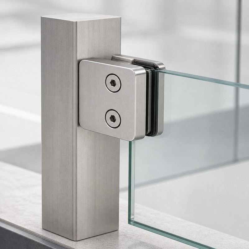 Top-screw Glass Railing Clamp
