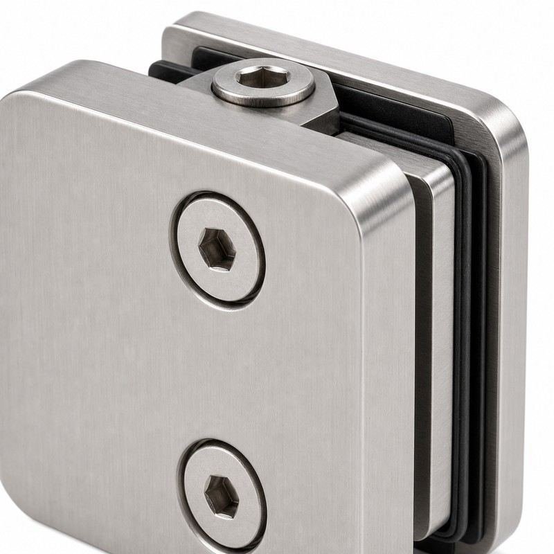 Top-screw Glass Railing Clamp