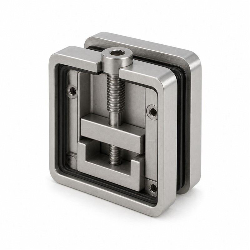 Top-screw Glass Railing Clamp