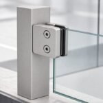 Matte Silver Top-screw Glass Railing Clamp