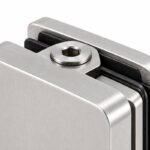 Matte Silver Top-screw Glass Railing Clamp