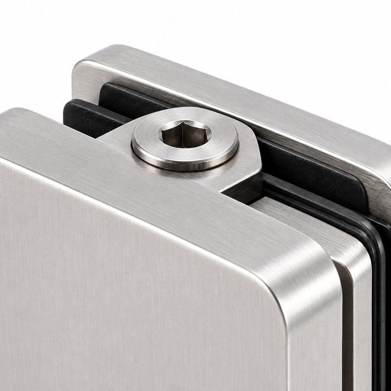 Matte Silver Top-screw Glass Railing Clamp