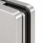Matte Silver Top-screw Glass Railing Clamp