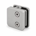 Matte Silver Top-screw Glass Railing Clamp