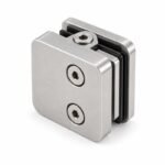 Matte Silver Top-screw Glass Railing Clamp