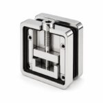 Reflective Silver Top-screw Glass Railing Clamp