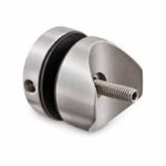 Matte Silver Faceted-cap Glass Standoff