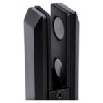 Black Pressure-pad Square-base Glass Spigot