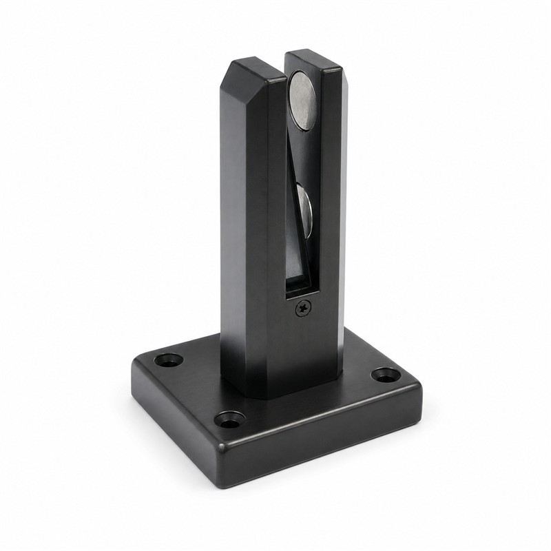 Black Pressure-pad Square-base Glass Spigot