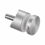 Matte Silver Stepped-cap Cylindrical Glass Standoff