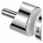 Reflective Silver Stepped-cap Cylindrical Glass Standoff