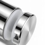 Reflective Silver Stepped-cap Cylindrical Glass Standoff