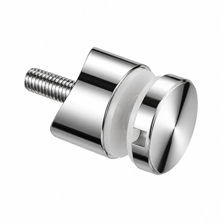 Reflective Silver Stepped-cap Cylindrical Glass Standoff