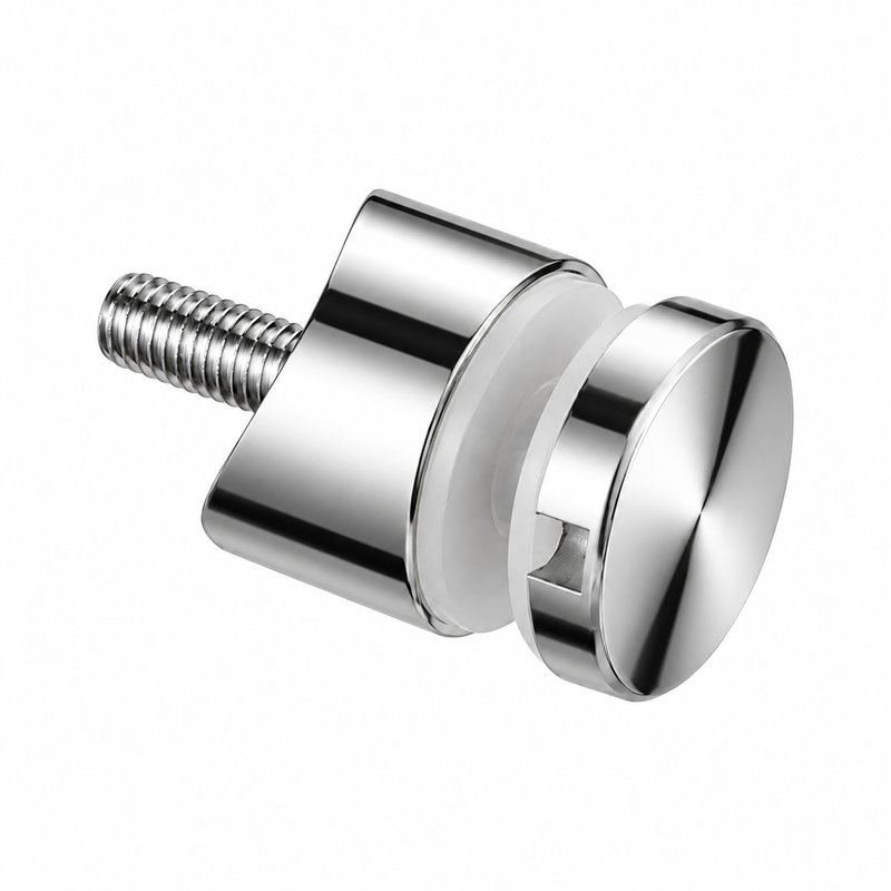 Reflective Silver Stepped-cap Cylindrical Glass Standoff