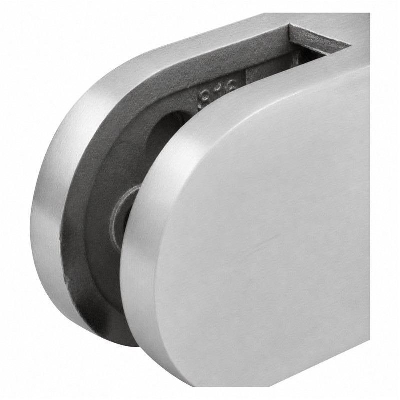 Curved-seat D-shaped Glass Clamp