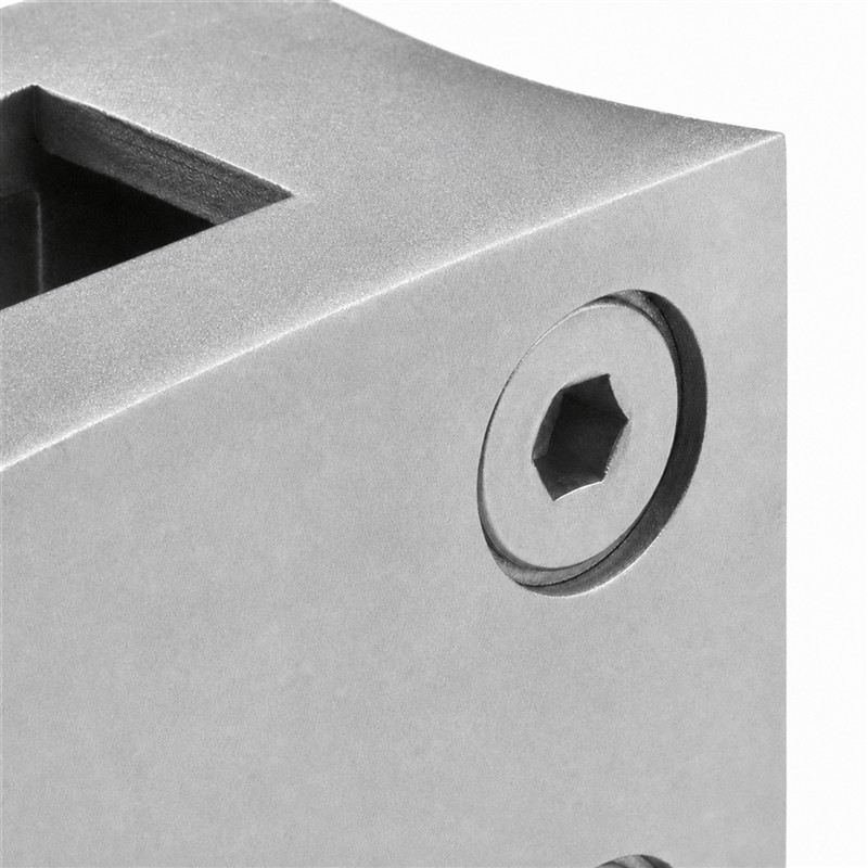 Curved-seat D-shaped Glass Clamp