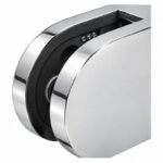 Reflective Silver Curved-seat D-shaped Glass Clamp